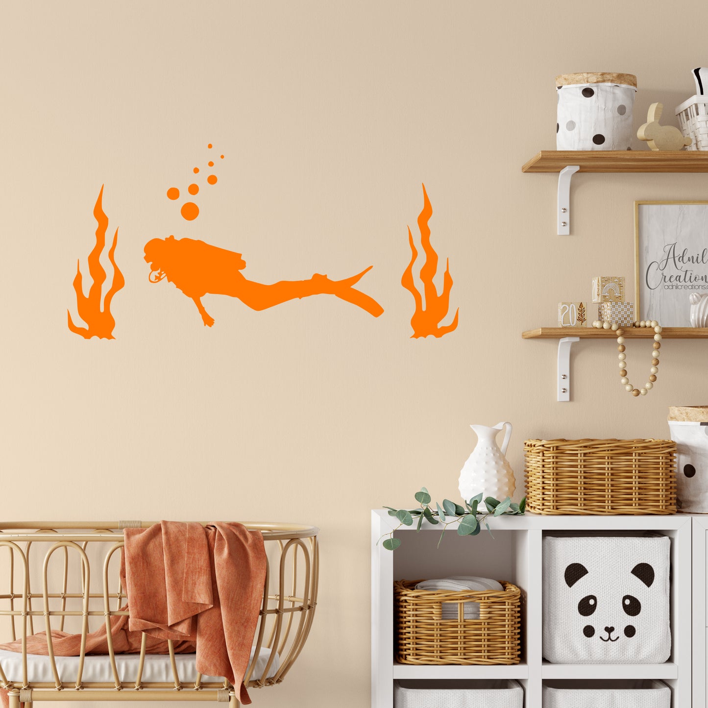 Scuba diver | Wall decal-Wall art-Adnil Creations