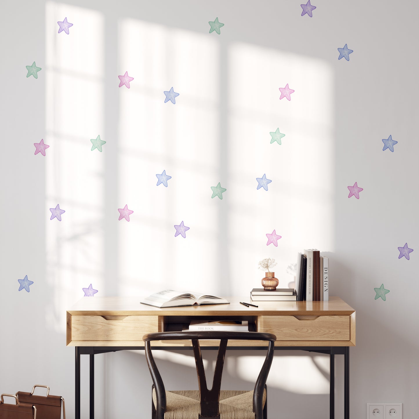 Watercolour stars | Fabric wall stickers-Fabric wall stickers-Adnil Creations