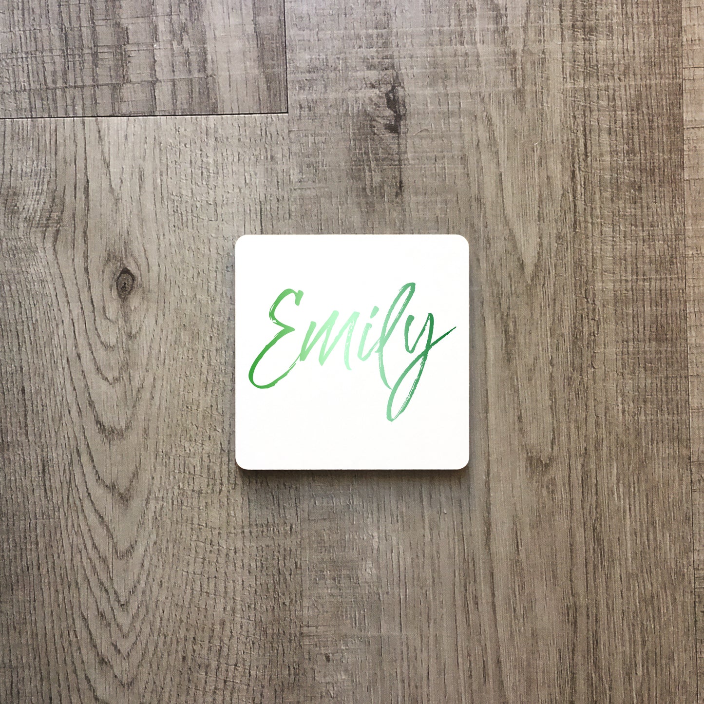 Green ombre personalised name | Enamel mug-Enamel mug-Adnil Creations