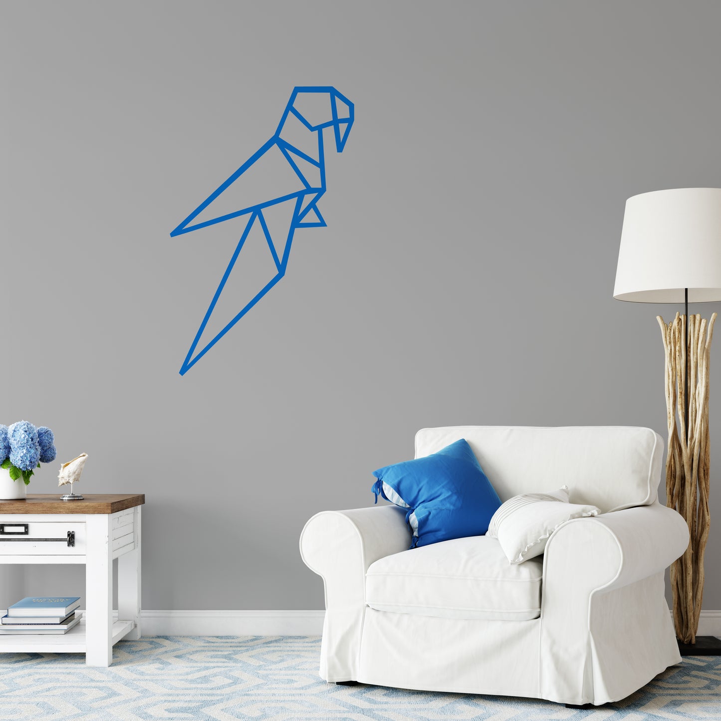 Geometric parrot | Wall decal-Wall art-Adnil Creations