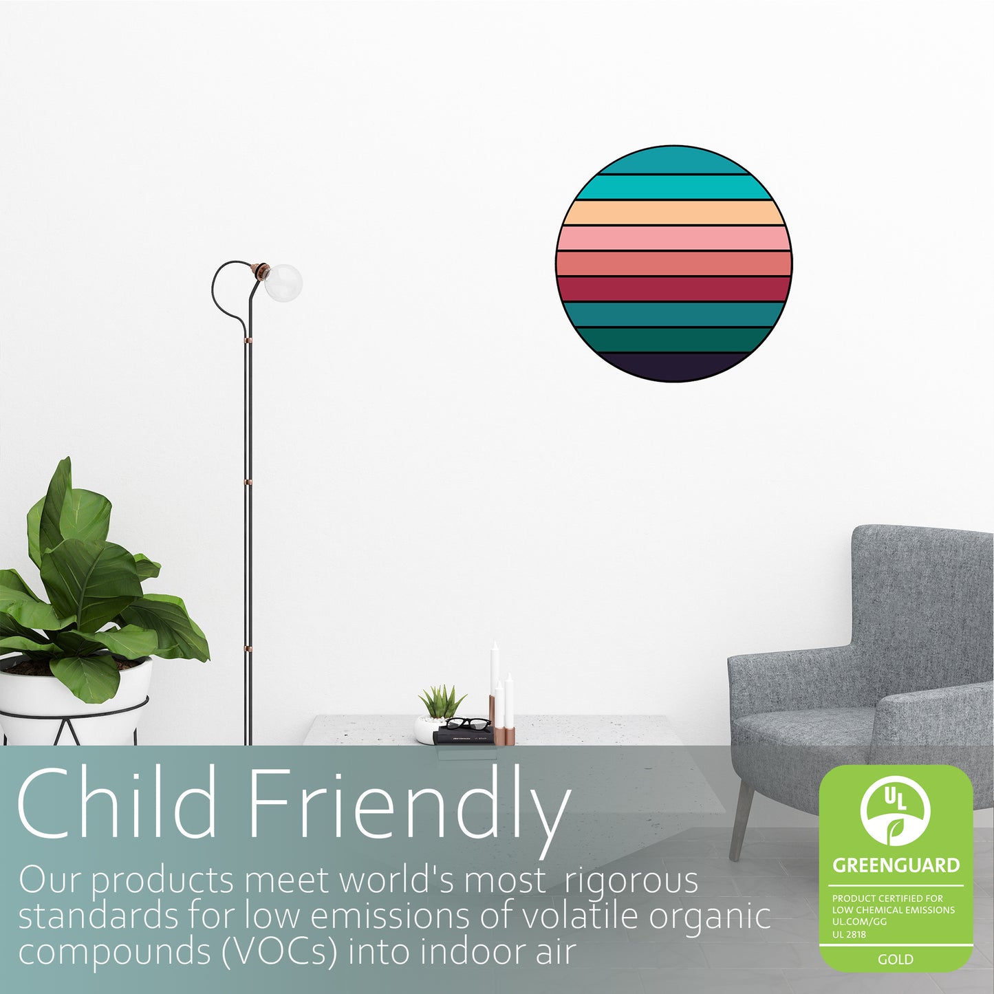 Contemporary Tropical Abstract Art | Fabric wall stickers-Fabric wall stickers-Adnil Creations