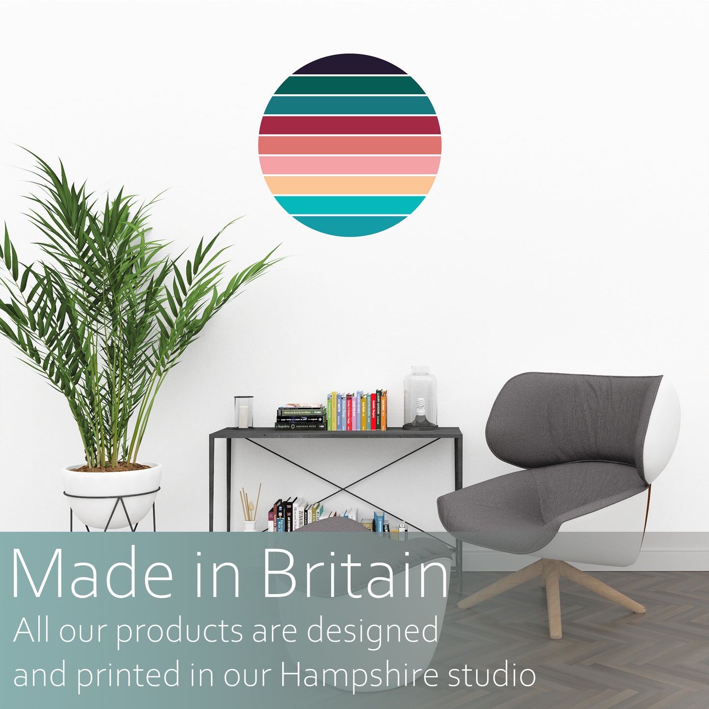 Contemporary Tropical Abstract Art | Fabric wall stickers-Fabric wall stickers-Adnil Creations