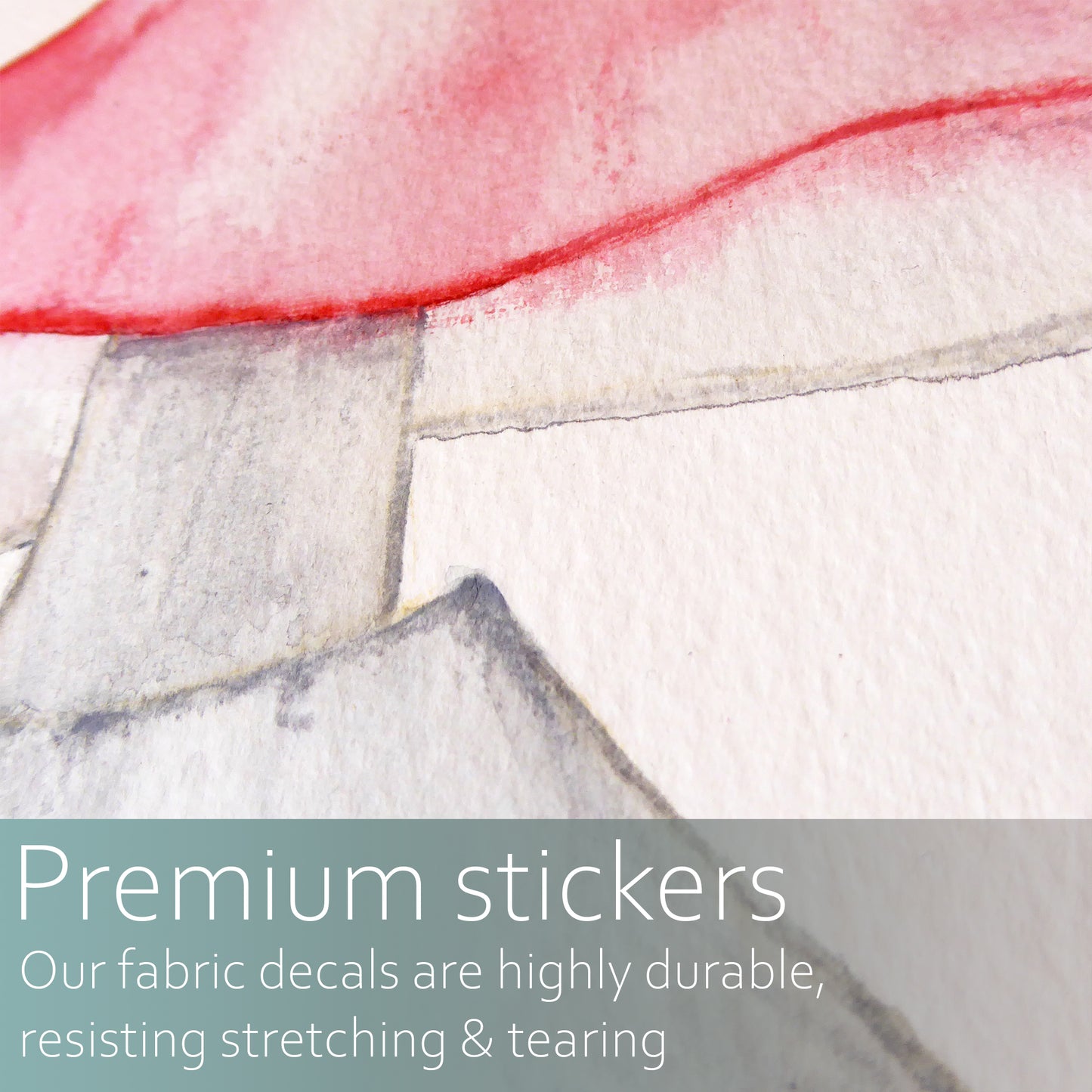 Watercolour mushroom | Fabric wall stickers-Fabric wall stickers-Adnil Creations