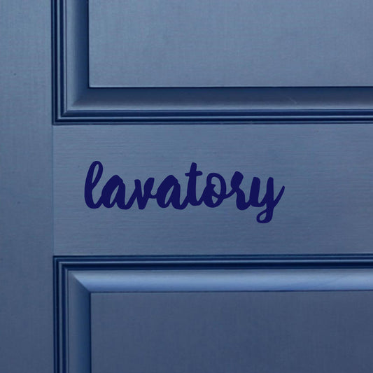 Lavatory | Door decal