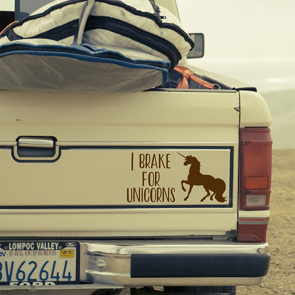 I brake for Unicorns | Bumper sticker