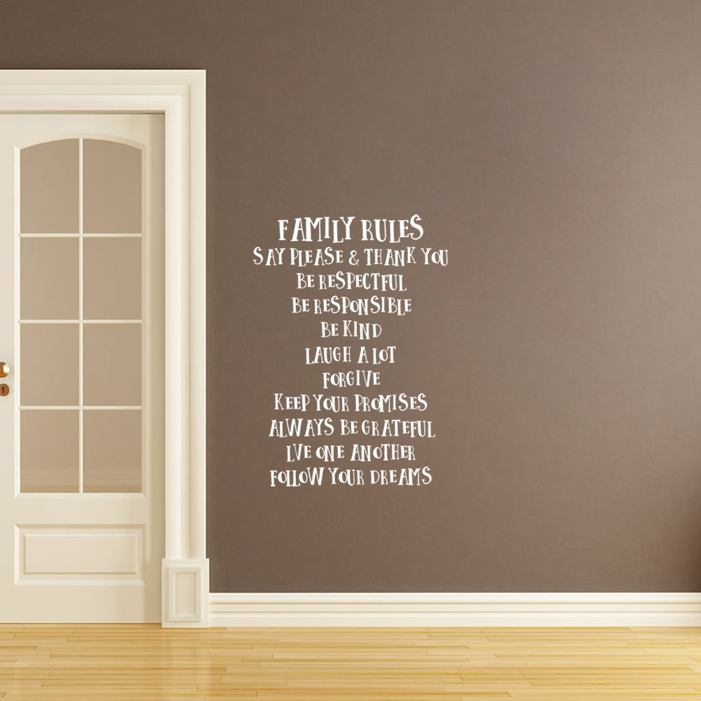 Family rules | Wall quote-Wall quote-Adnil Creations