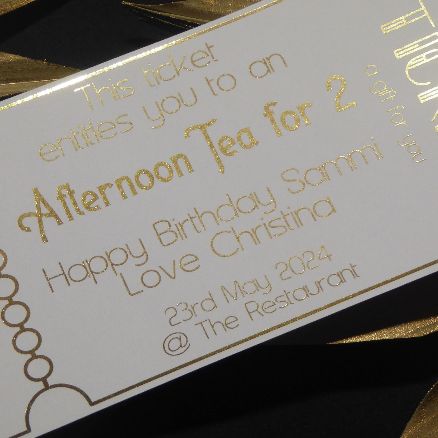 Admit One Gift Voucher | Foil Print-Foil Print-Adnil Creations