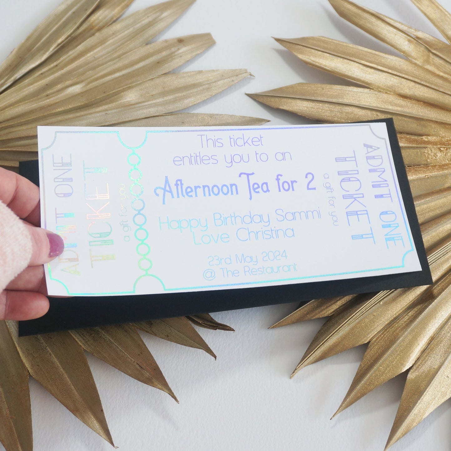 Admit One Gift Voucher | Foil Print-Foil Print-Adnil Creations