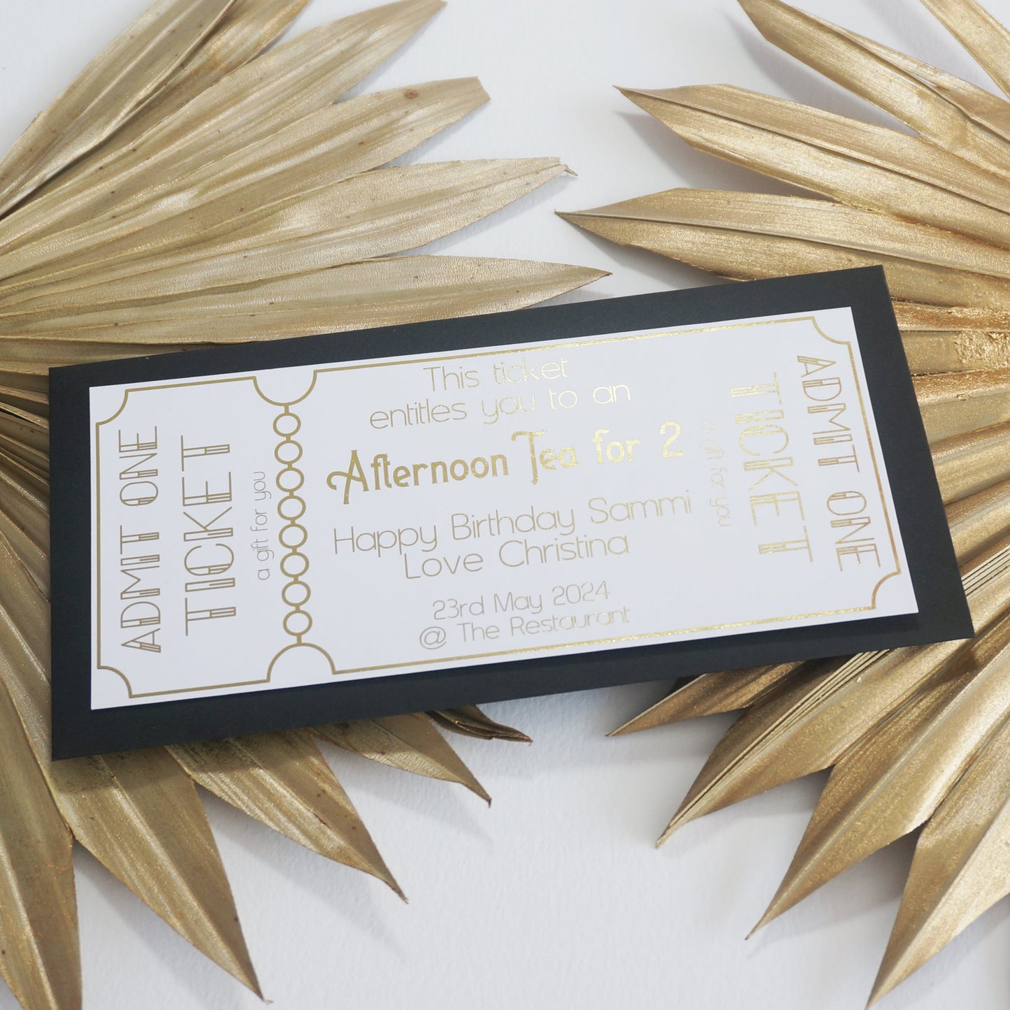 Admit One Gift Voucher | Foil Print-Foil Print-Adnil Creations