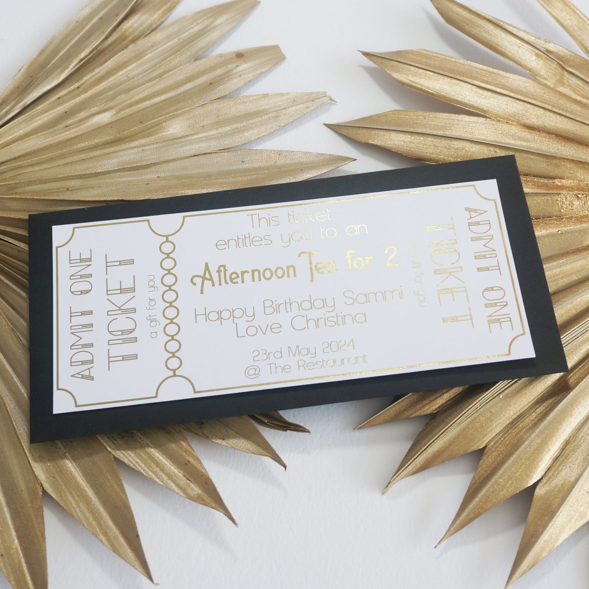 Admit One Gift Voucher | Foil Print-Foil Print-Adnil Creations