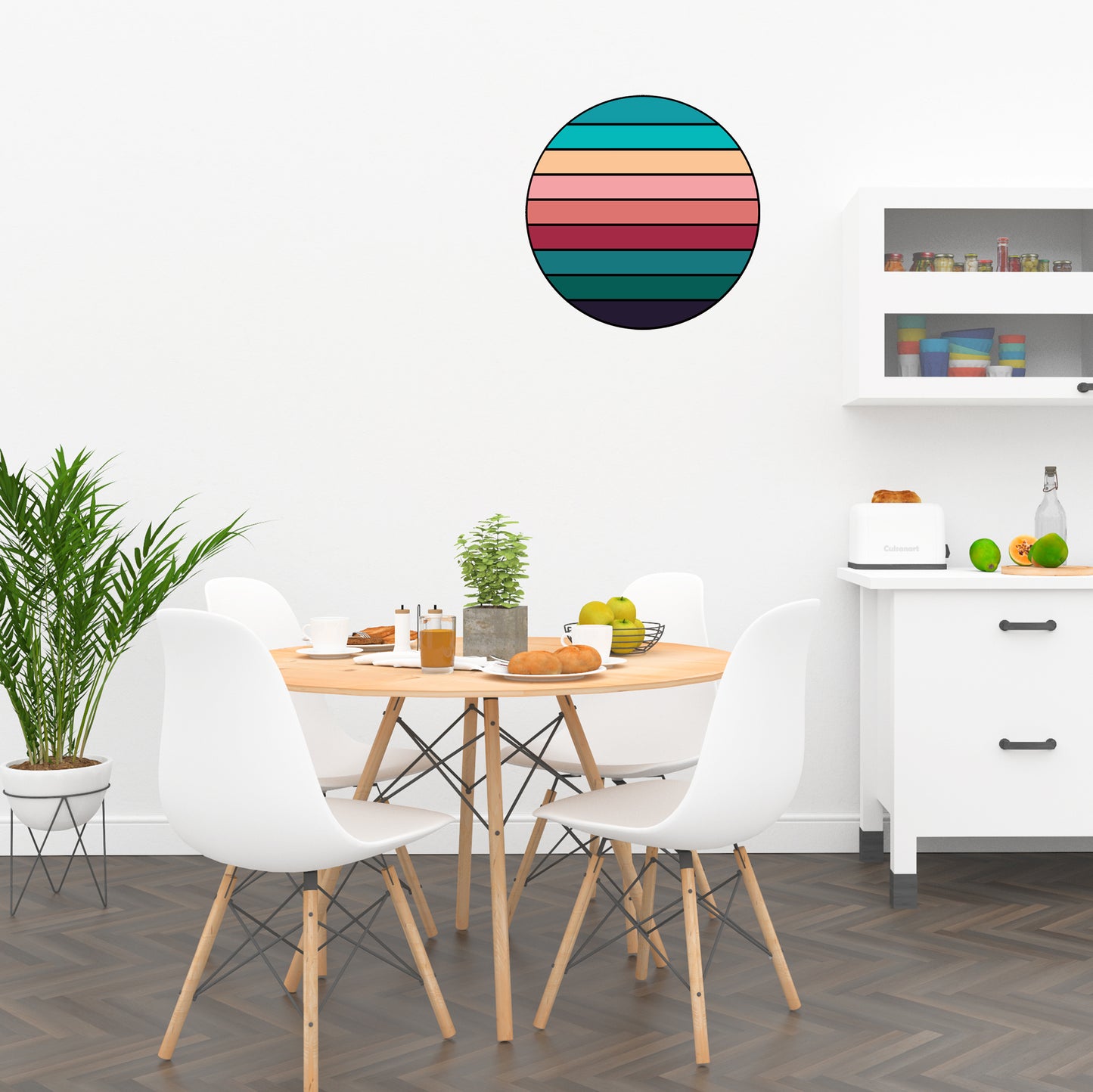 Contemporary Tropical Abstract Art | Fabric wall stickers-Fabric wall stickers-Adnil Creations