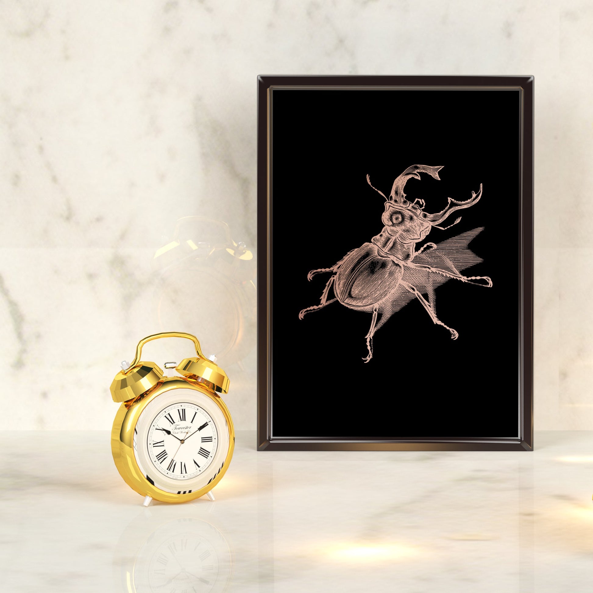 Beetle | A4 Foil Art Print-Foil Print-Adnil Creations
