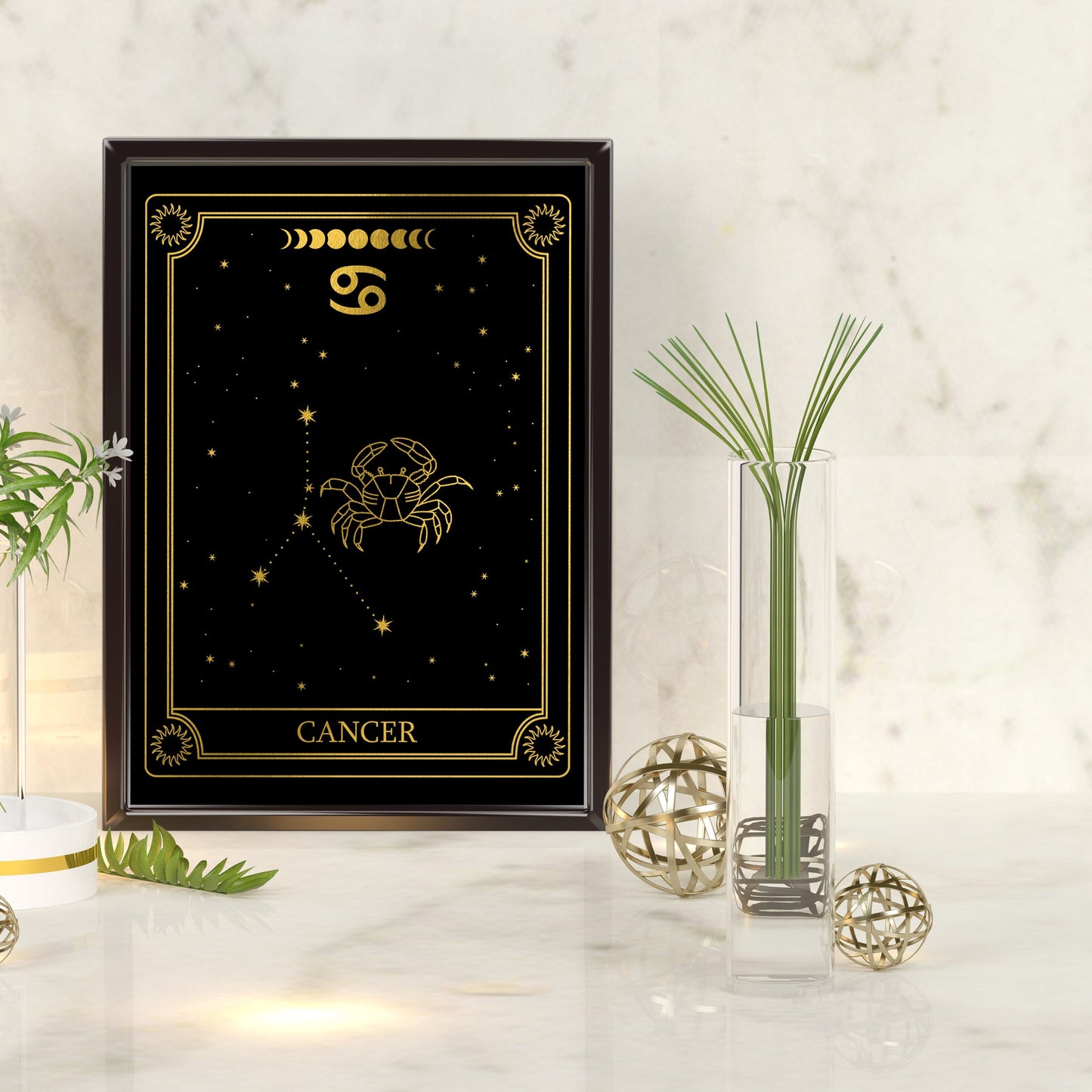 Cancer Zodiac Constellation | A4 Foil Art Print-Foil Print-Adnil Creations