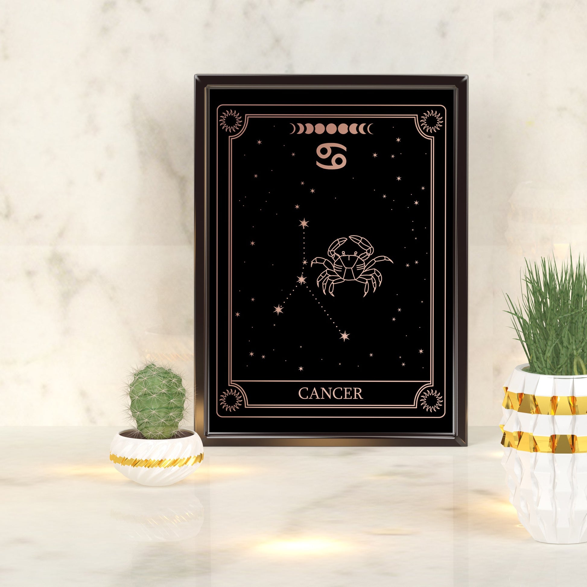 Cancer Zodiac Constellation | A4 Foil Art Print-Foil Print-Adnil Creations