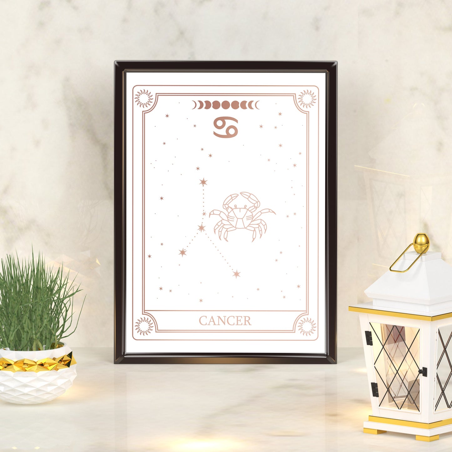 Cancer Zodiac Constellation | A4 Foil Art Print-Foil Print-Adnil Creations