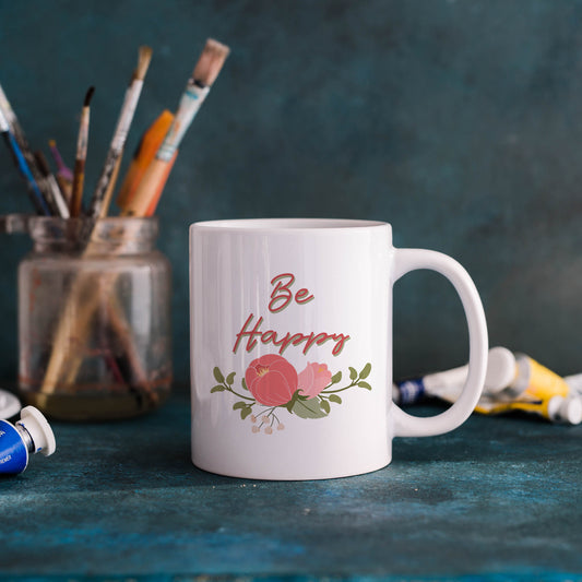Be happy | Ceramic mug