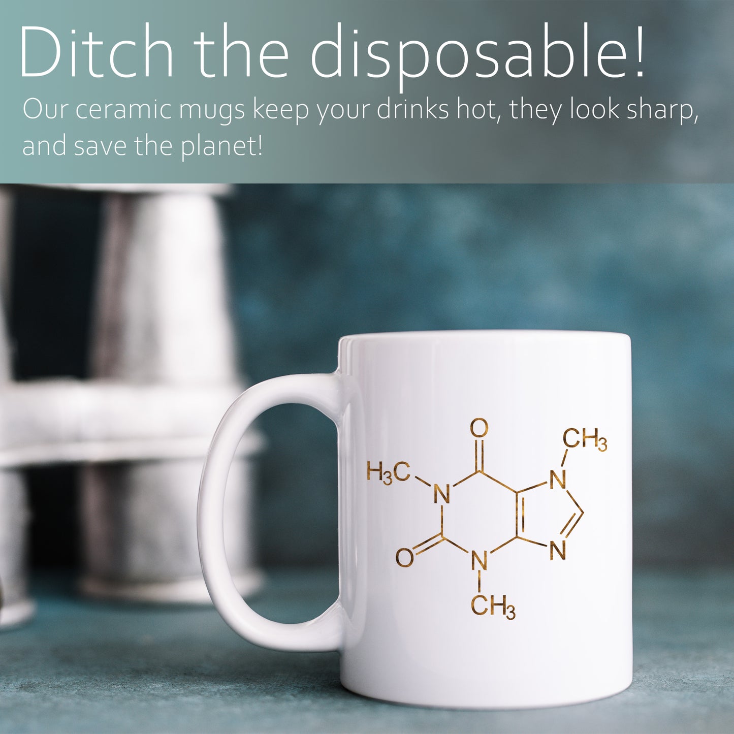 Caffeine molecule | Ceramic mug