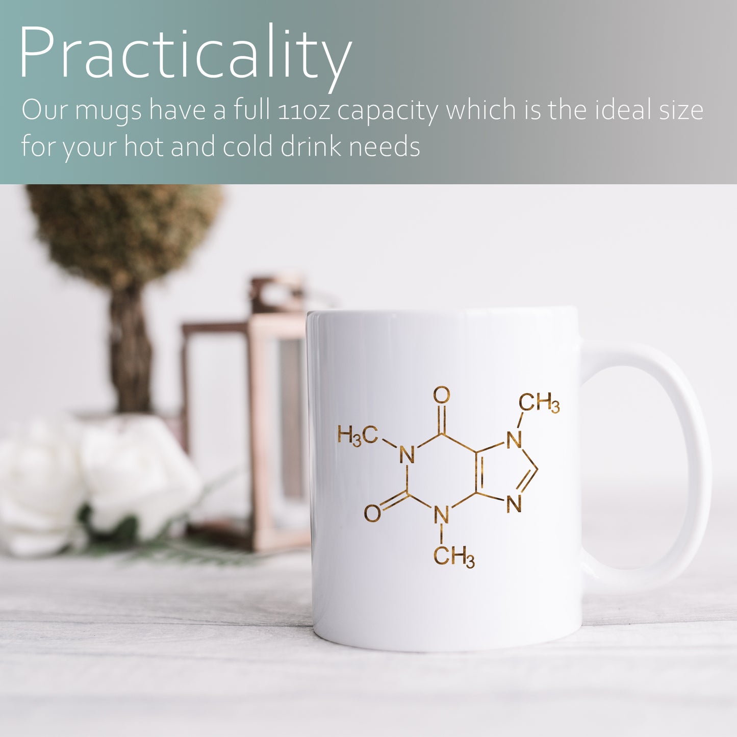Caffeine molecule | Ceramic mug