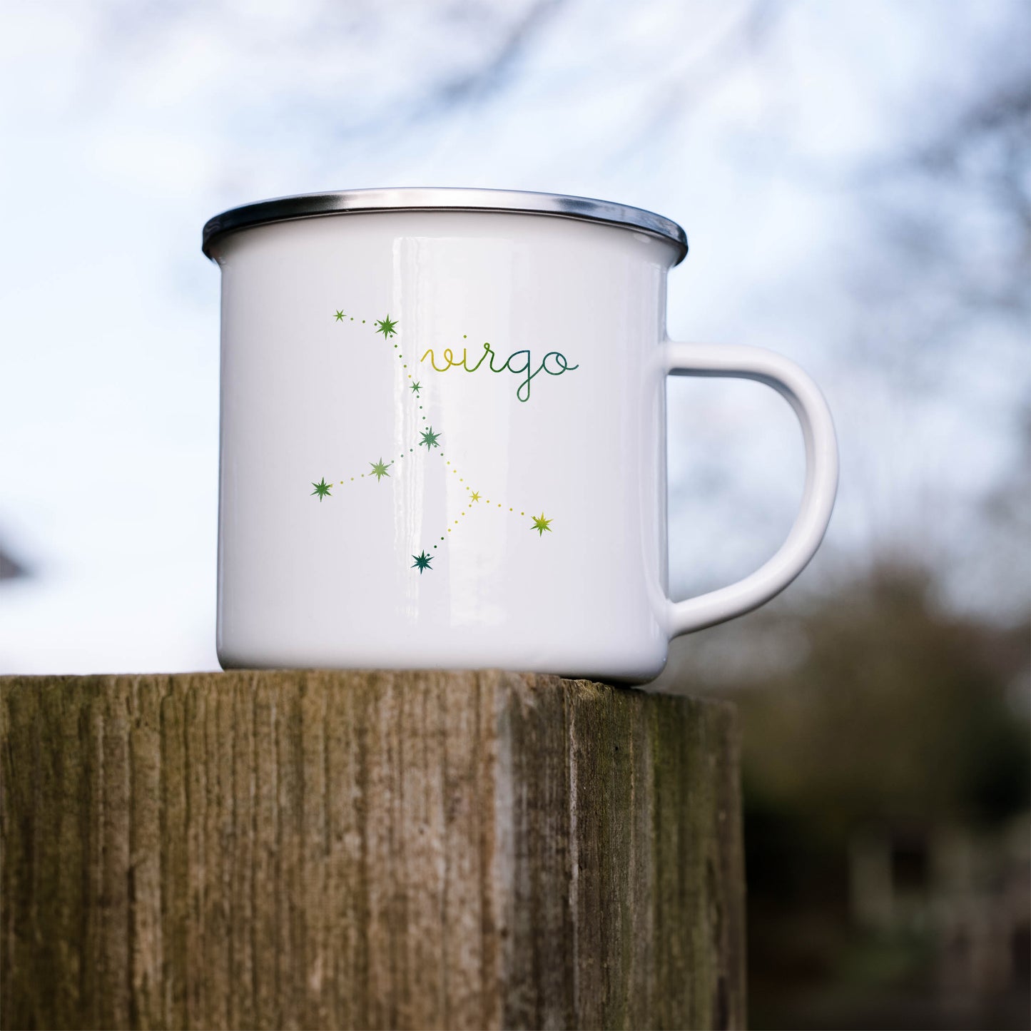 Virgo Constellation | Enamel mug-Enamel mug-Adnil Creations