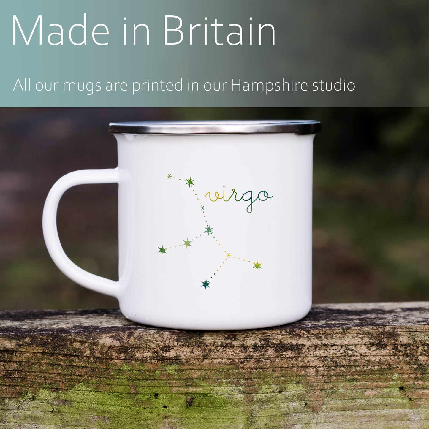 Virgo Constellation | Enamel mug-Enamel mug-Adnil Creations