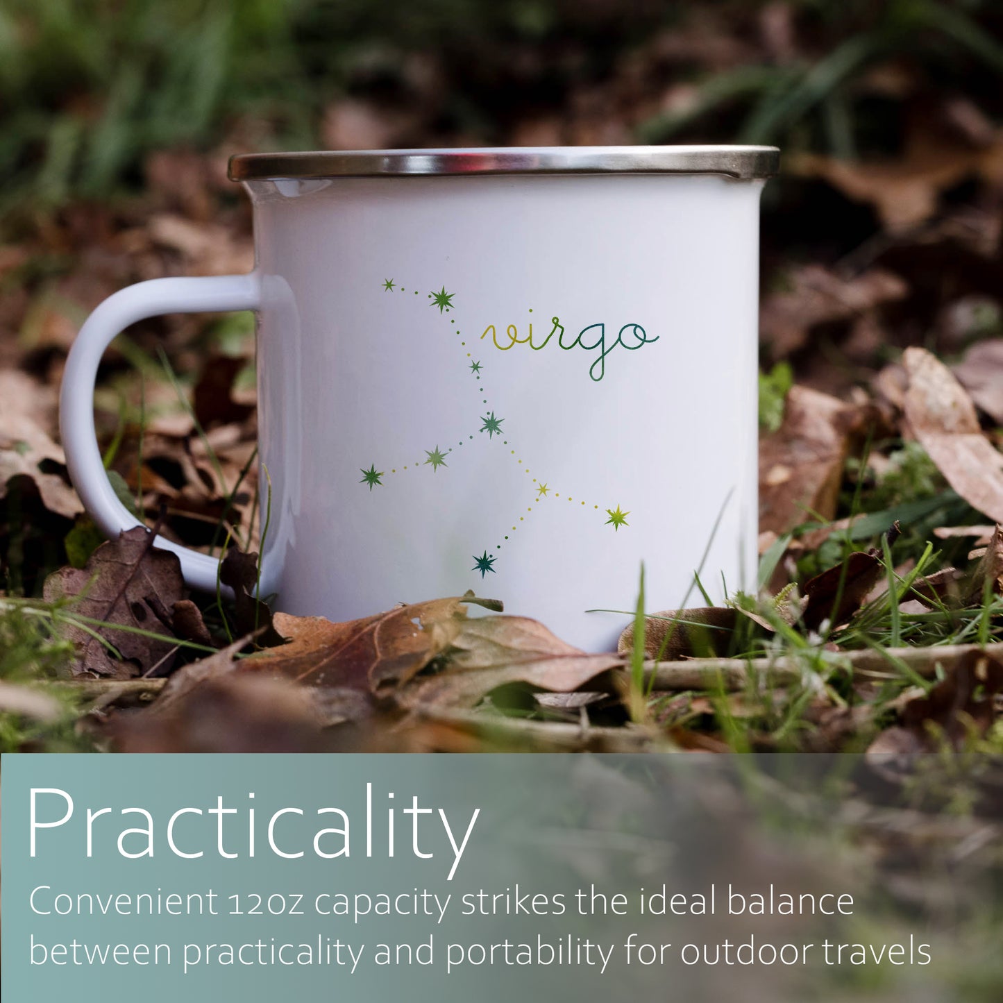 Virgo Constellation | Enamel mug-Enamel mug-Adnil Creations