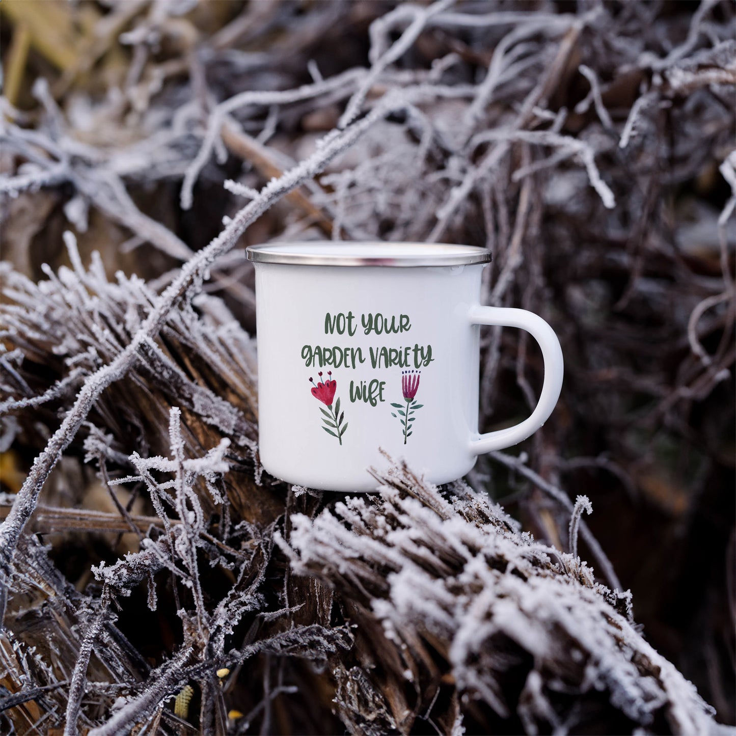Not your garden variety wife | Enamel mug