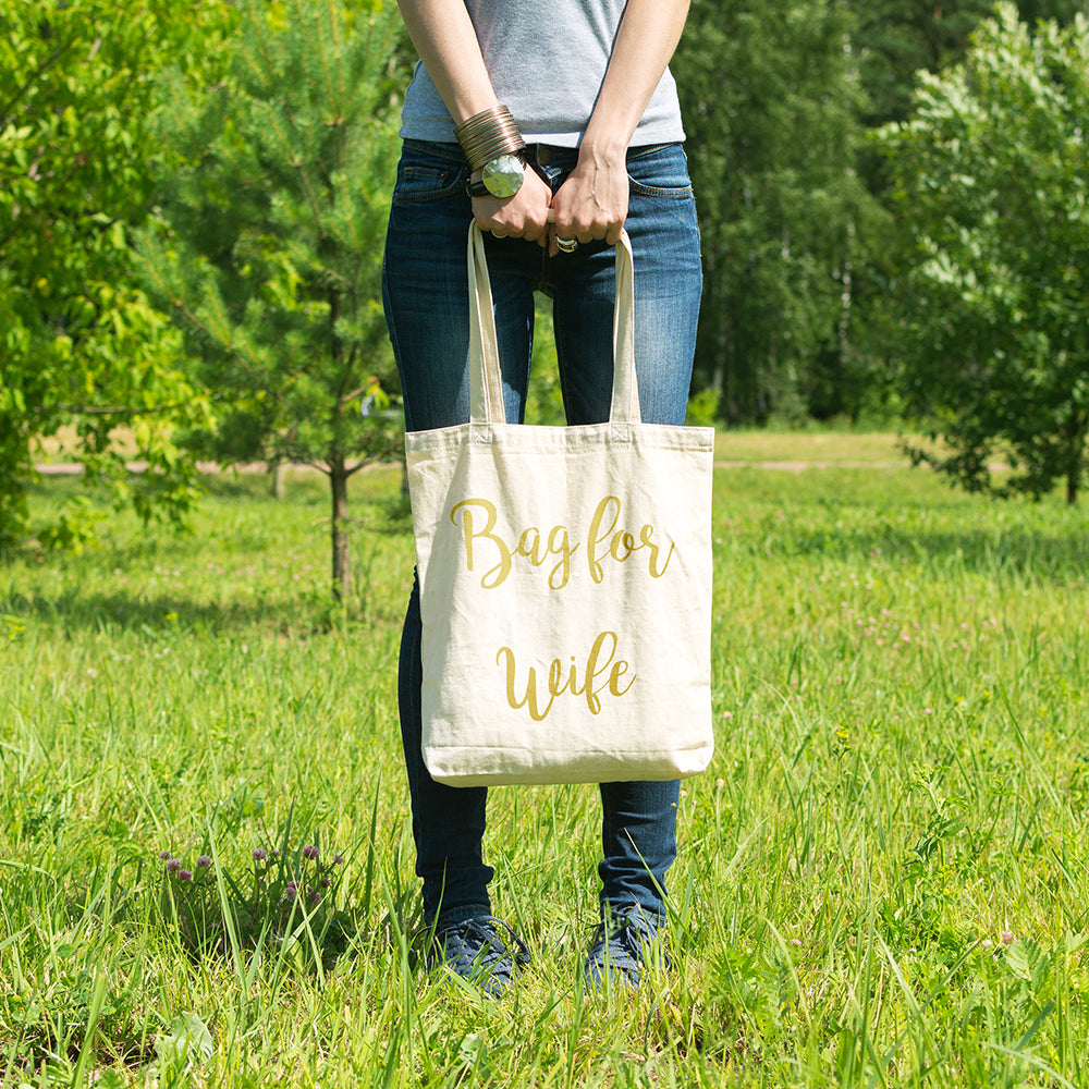 Bag for wife | 1100% Organic Cotton tote bag