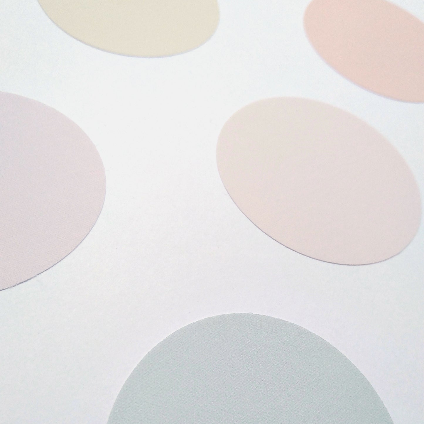 Pastel tone polka dots | Fabric wall stickers