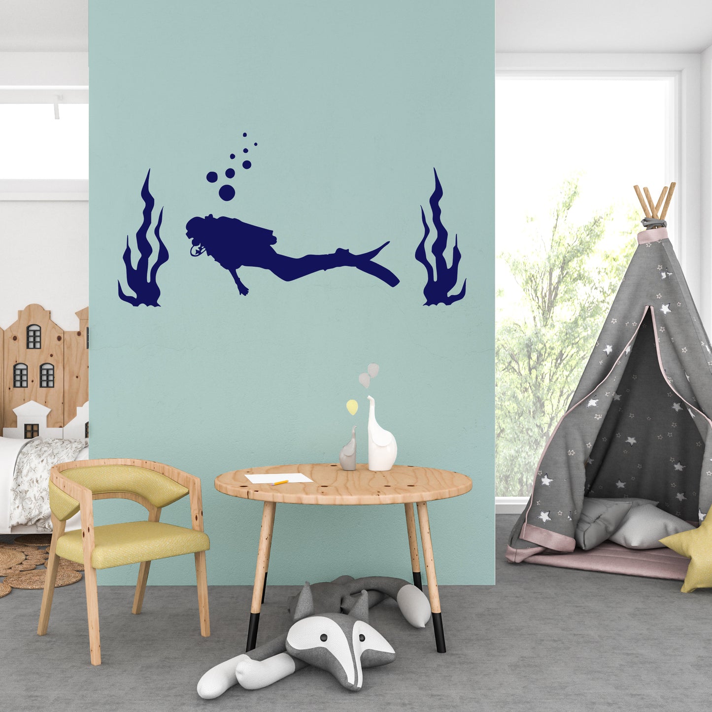 Scuba diver | Wall decal-Wall art-Adnil Creations