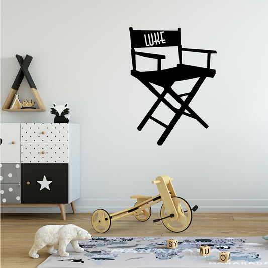 Directors chair with name | Monogram decal