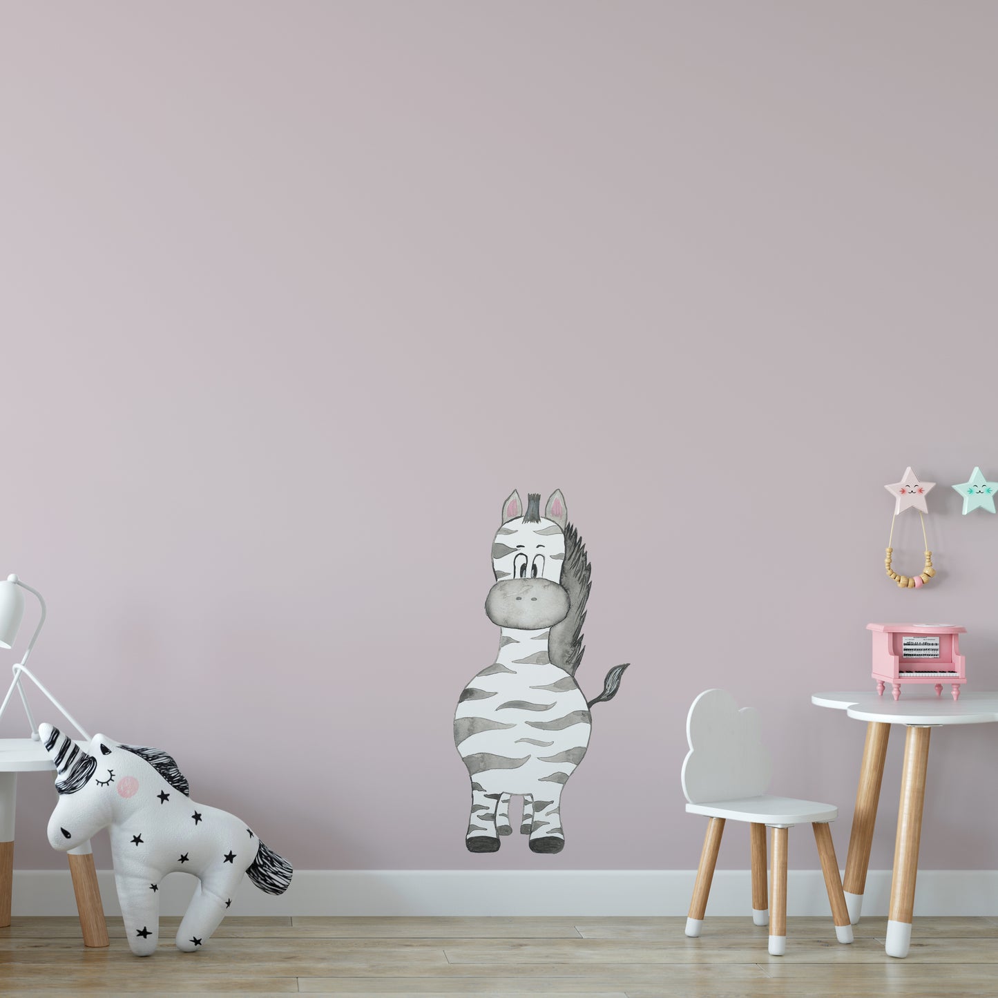 Watercolour zebra | Fabric wall stickers-Fabric wall stickers-Adnil Creations