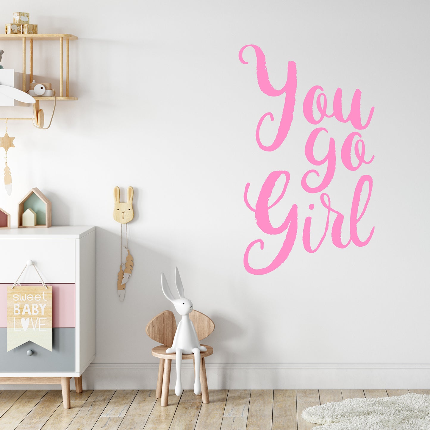 You go girl | Wall quote-Wall quote-Adnil Creations