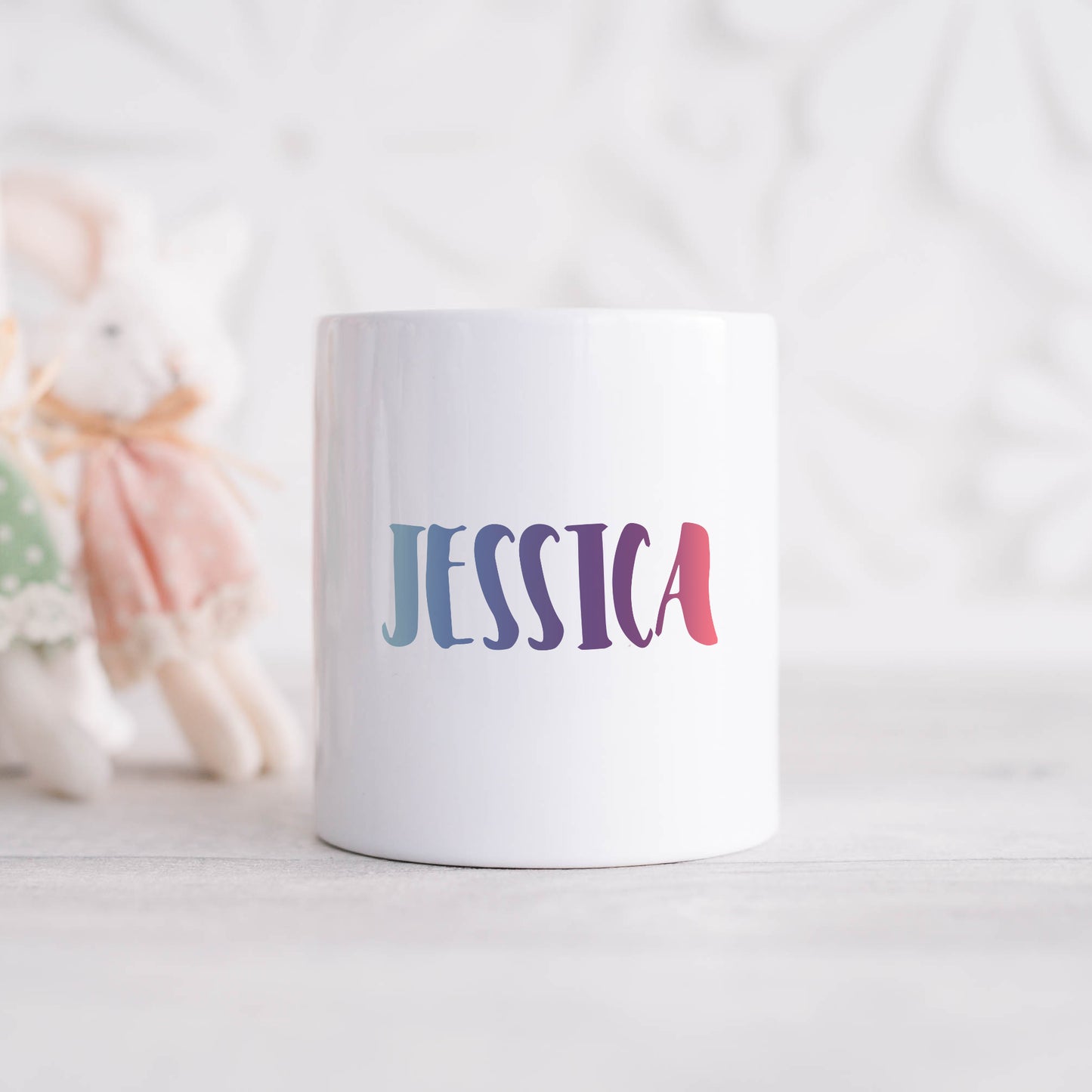 Pastel ombre personalised name | Ceramic money box