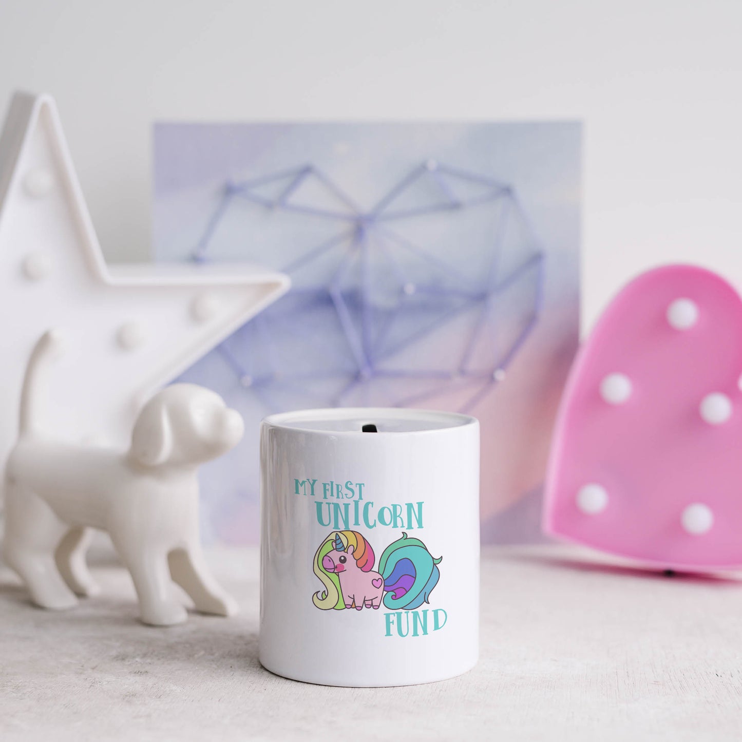 My first unicorn fund | Ceramic money box