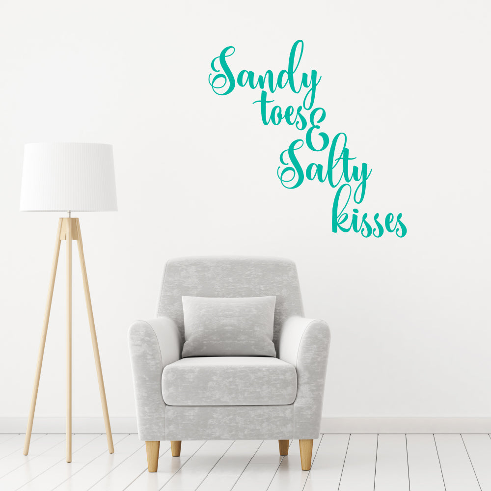 Sandy toes and salty kisses | Wall quote-Wall quote-Adnil Creations