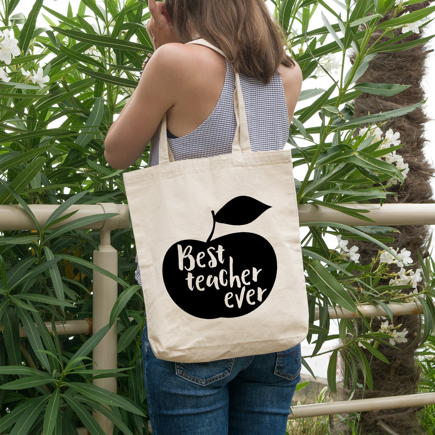 Best teacher ever | 100% Organic Cotton tote bag