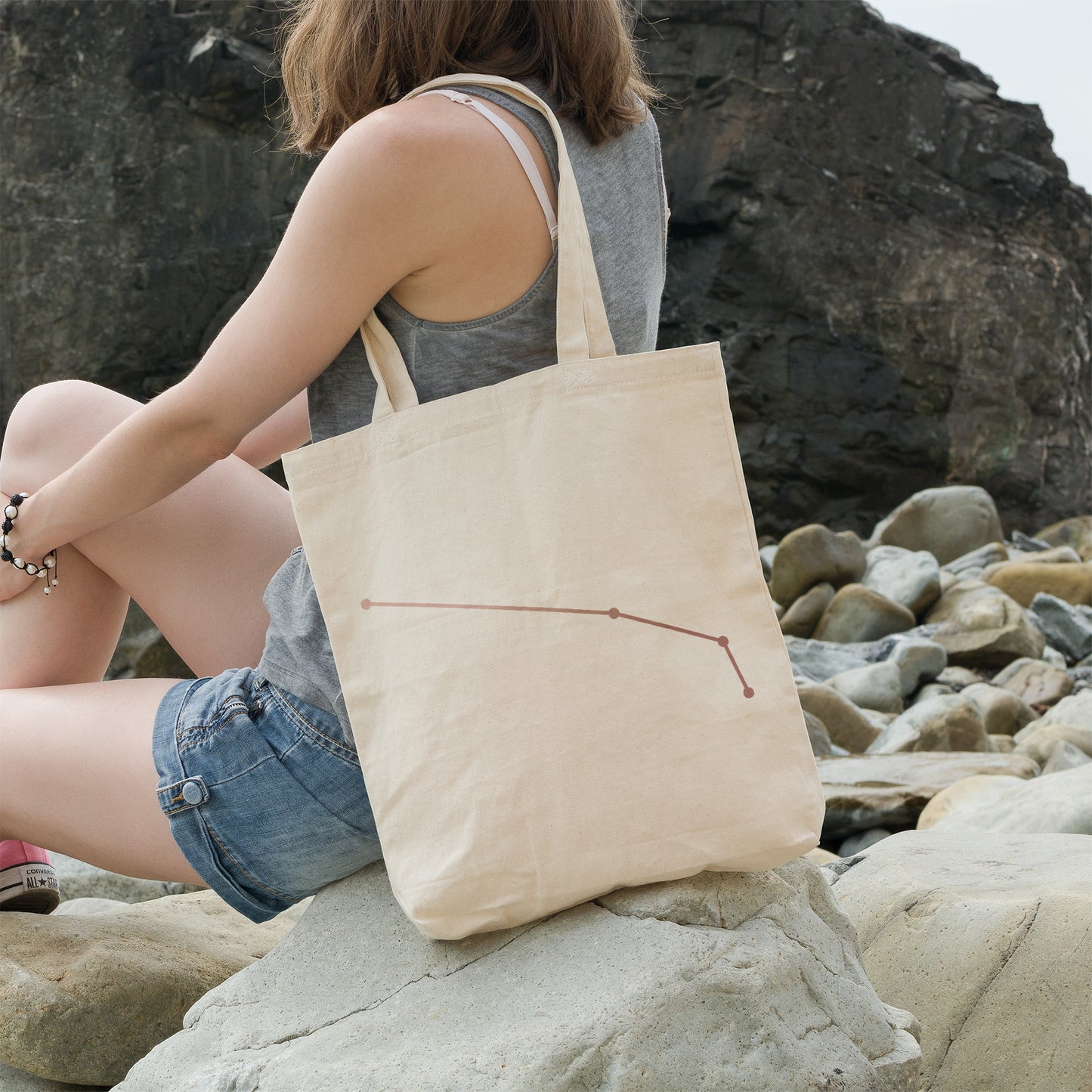 Aries constellation | 100% Organic Cotton tote bag-Tote bags-Adnil Creations