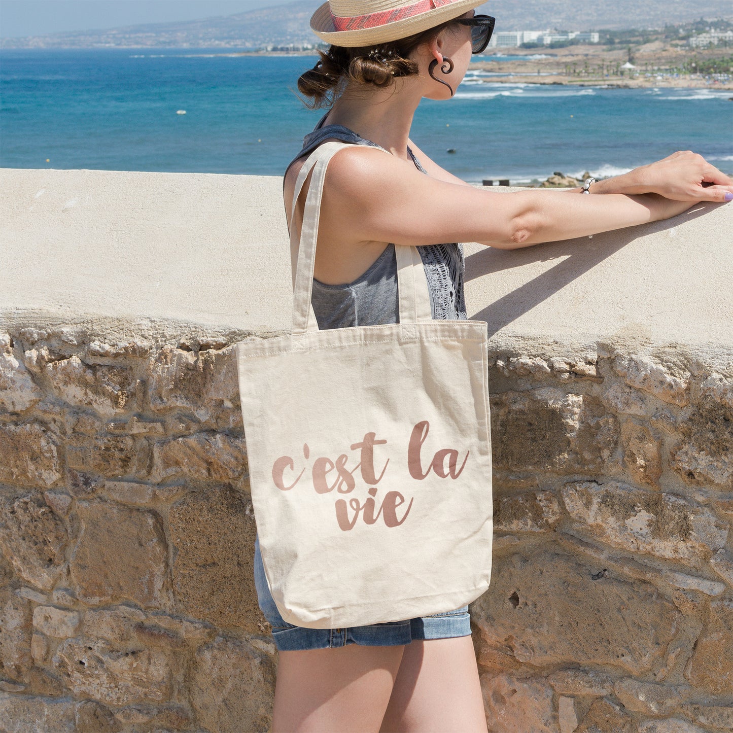 C'est la vie | 100% Organic Cotton tote bag