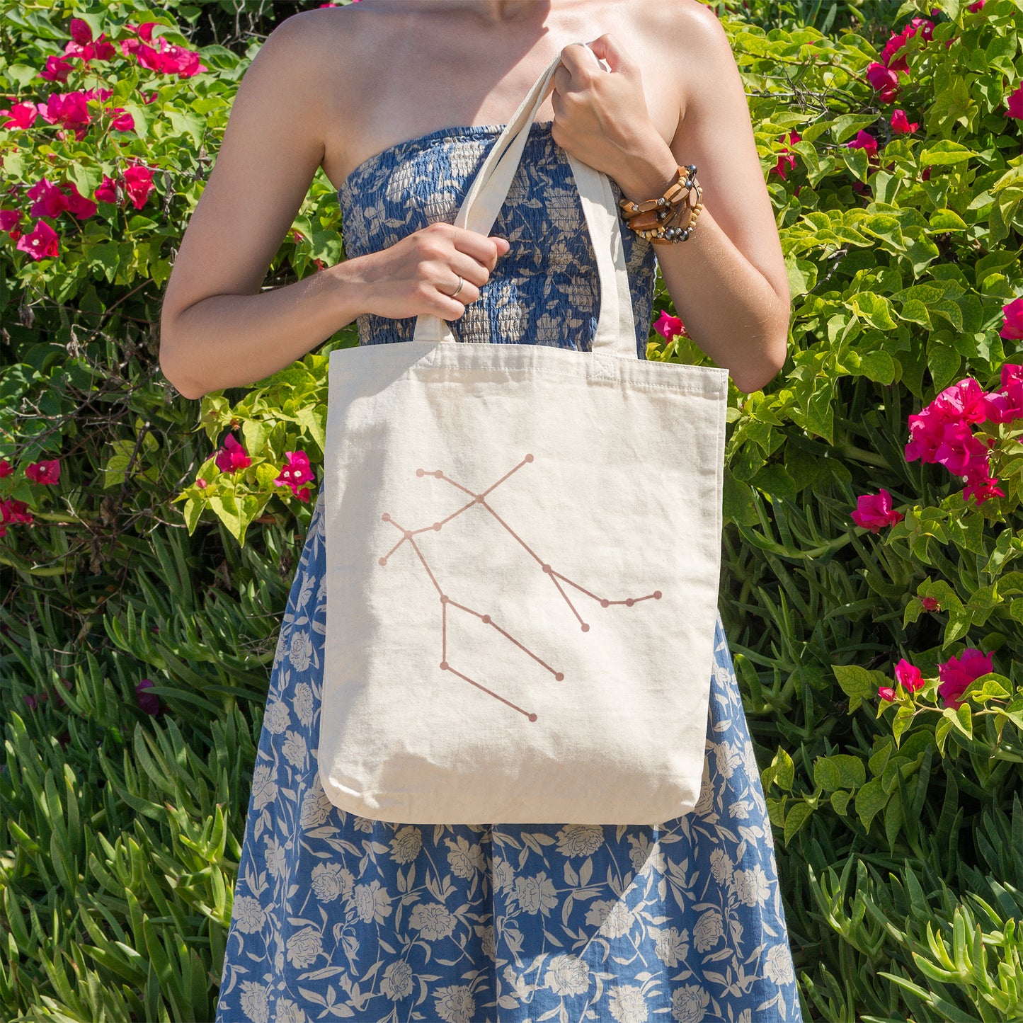 Gemini constellation | 100% Organic Cotton tote bag