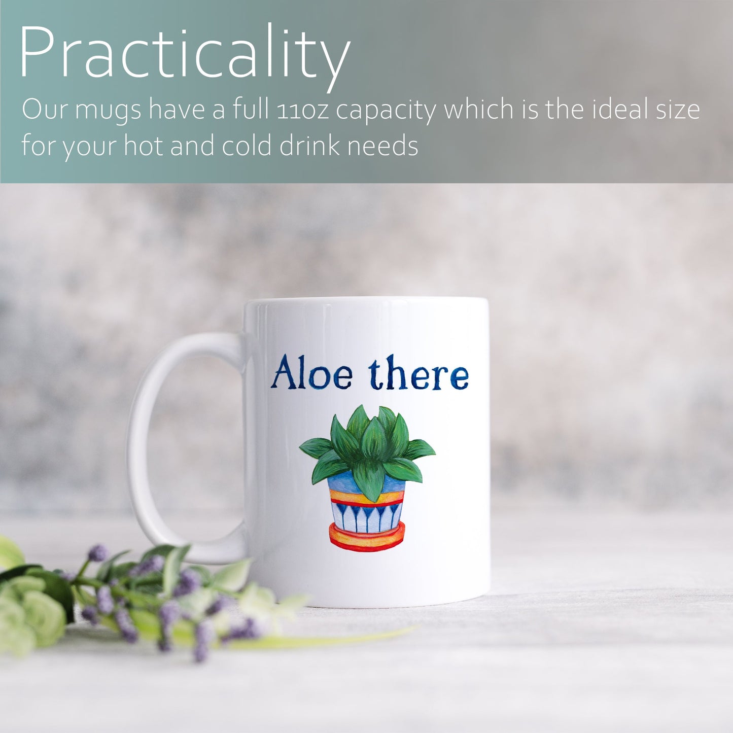 Aloe there | Ceramic mug-Ceramic mug-Adnil Creations