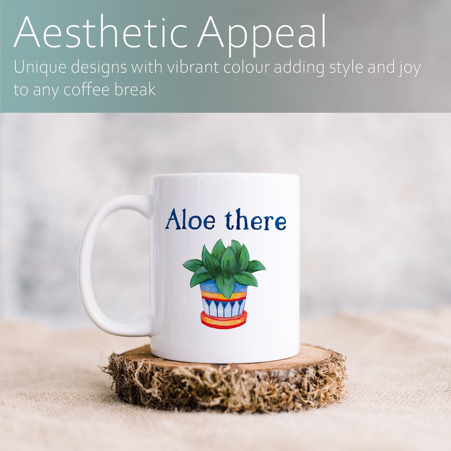 Aloe there | Ceramic mug-Ceramic mug-Adnil Creations