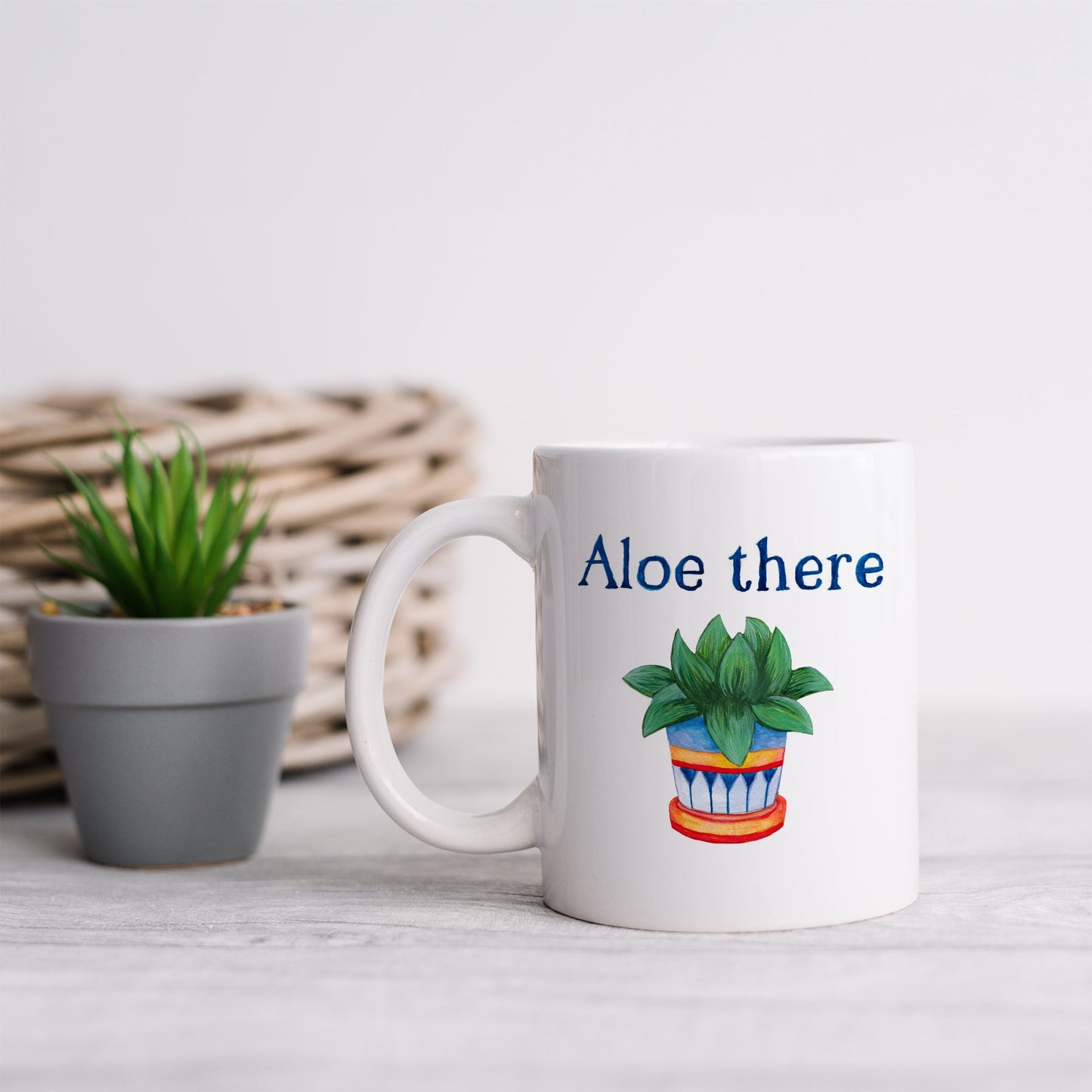 Aloe there | Ceramic mug-Ceramic mug-Adnil Creations