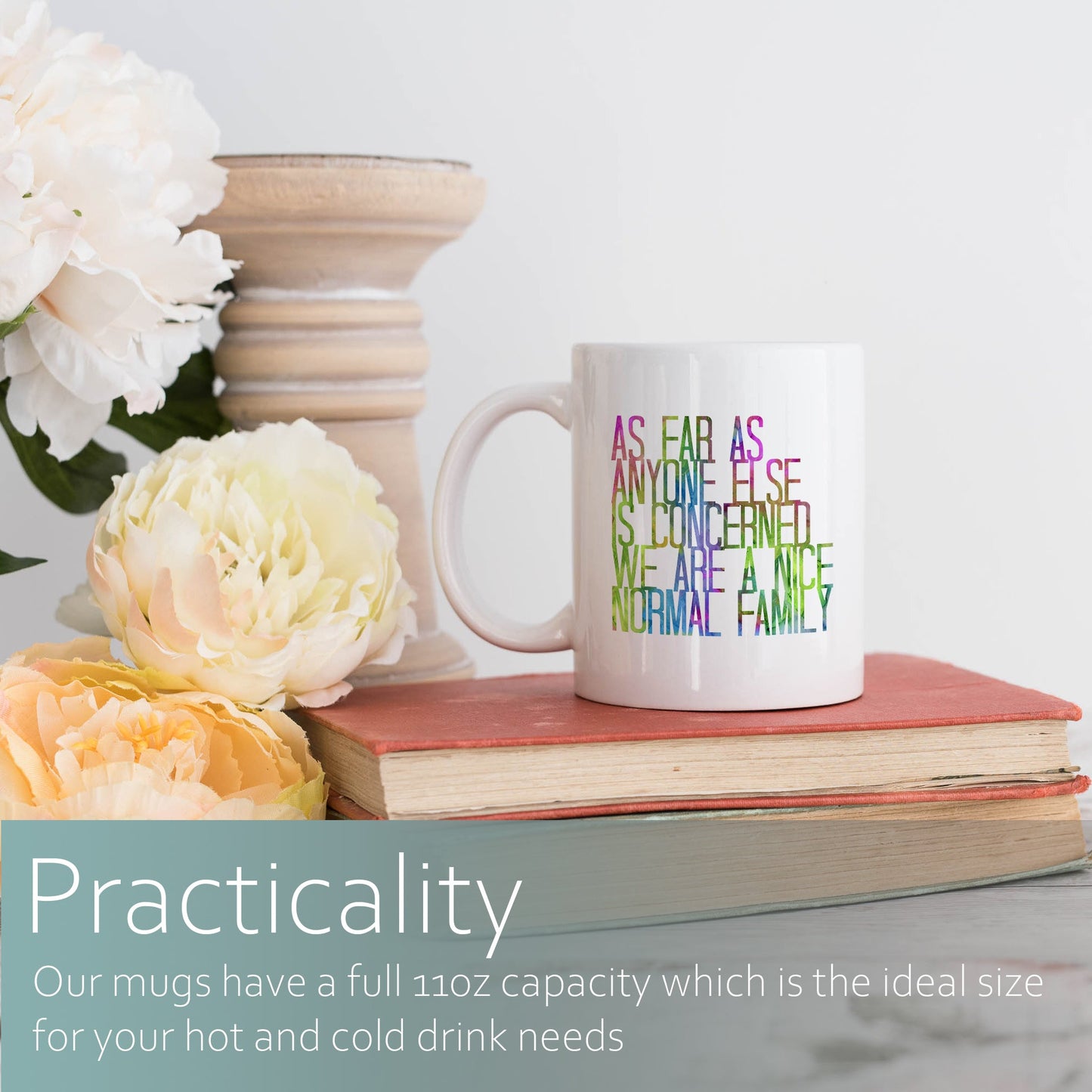 As far as anyone else is concerned we are a nice normal family | Ceramic mug-Ceramic mug-Adnil Creations