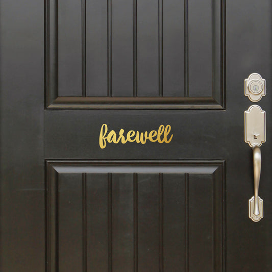 Farewell | Door decal