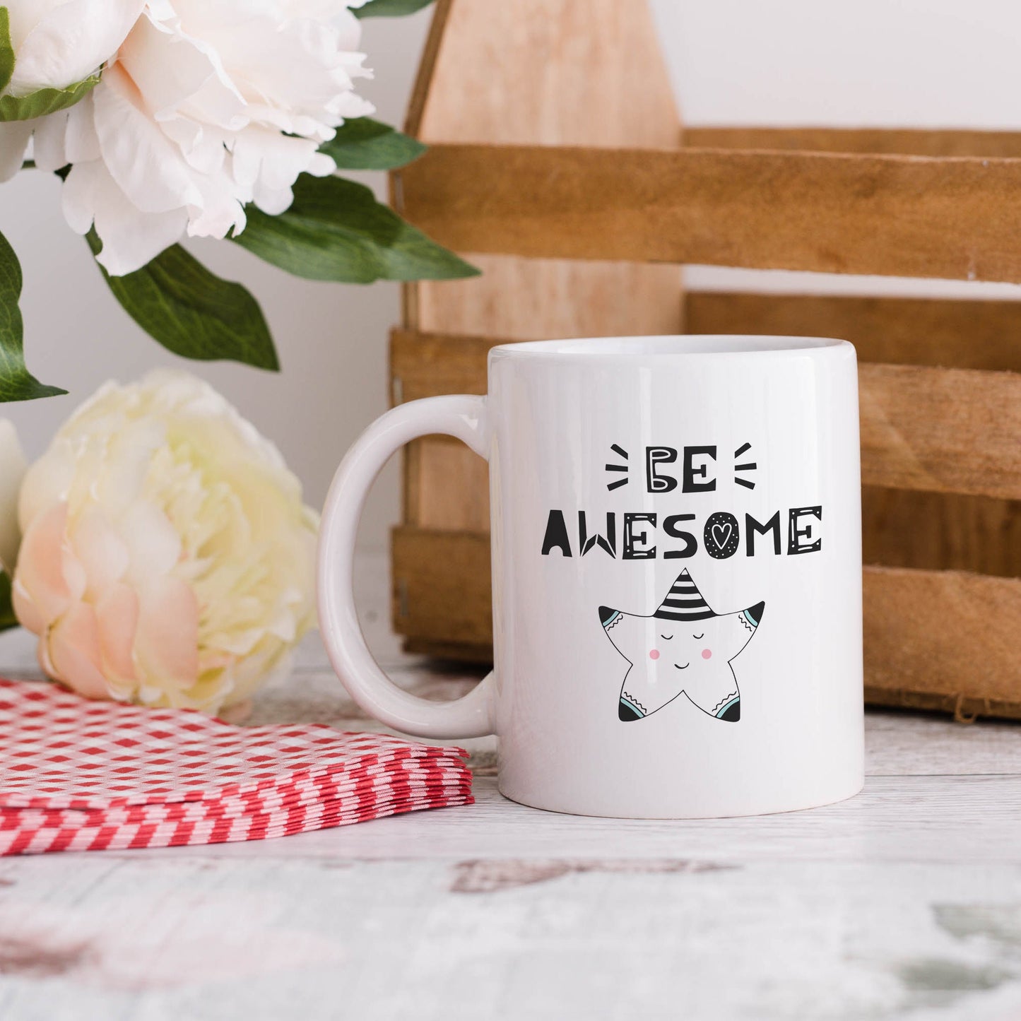 Be awesome | Ceramic mug-Ceramic mug-Adnil Creations