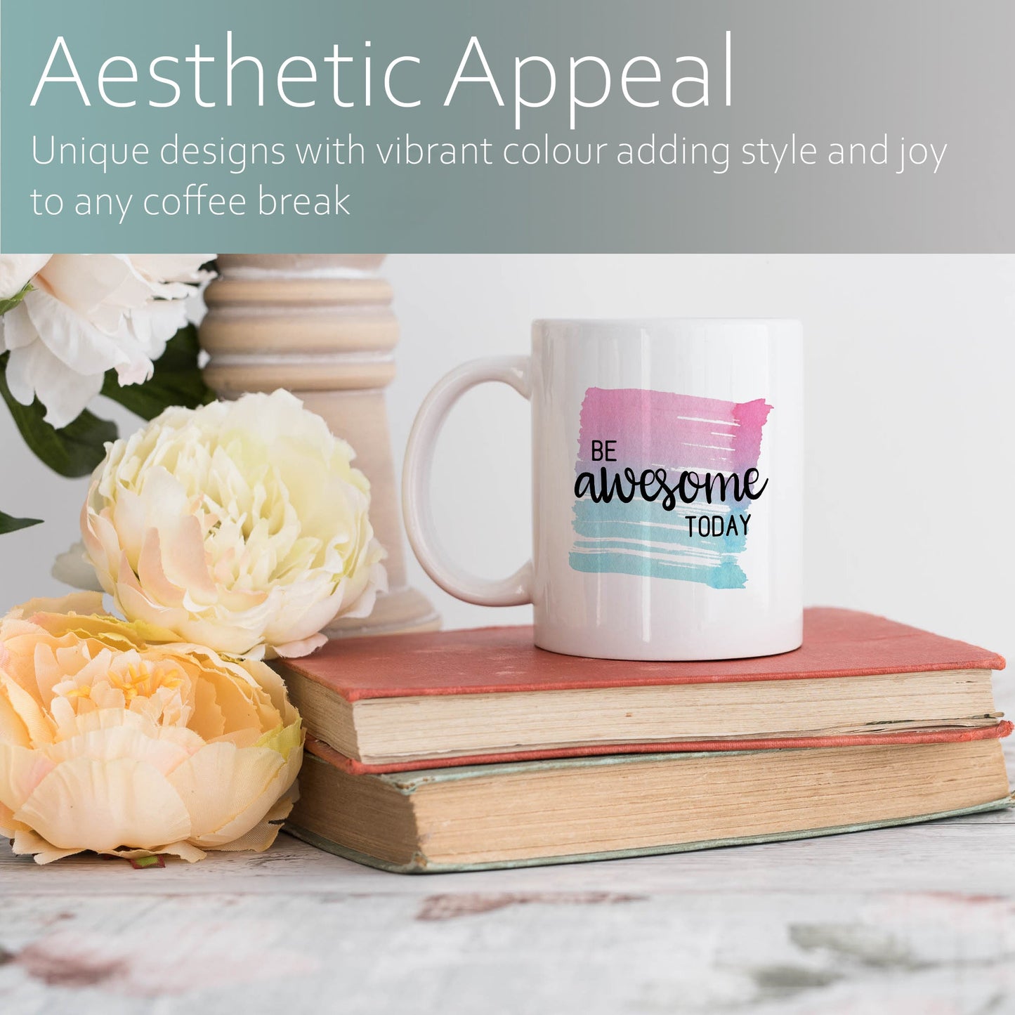 Be awesome today | Ceramic mug-Ceramic mug-Adnil Creations