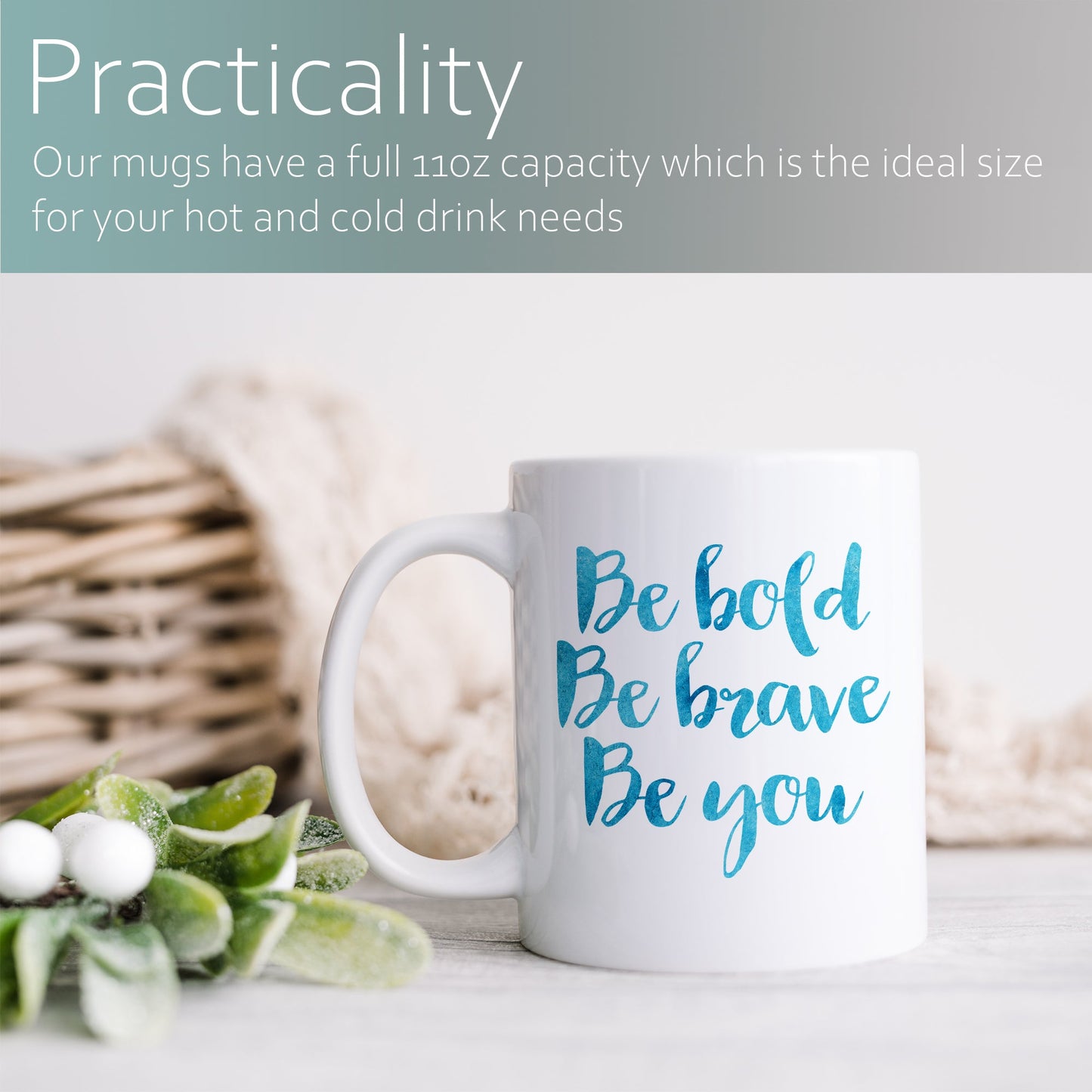 Be bold, be brave, be you | Ceramic mug-Ceramic mug-Adnil Creations