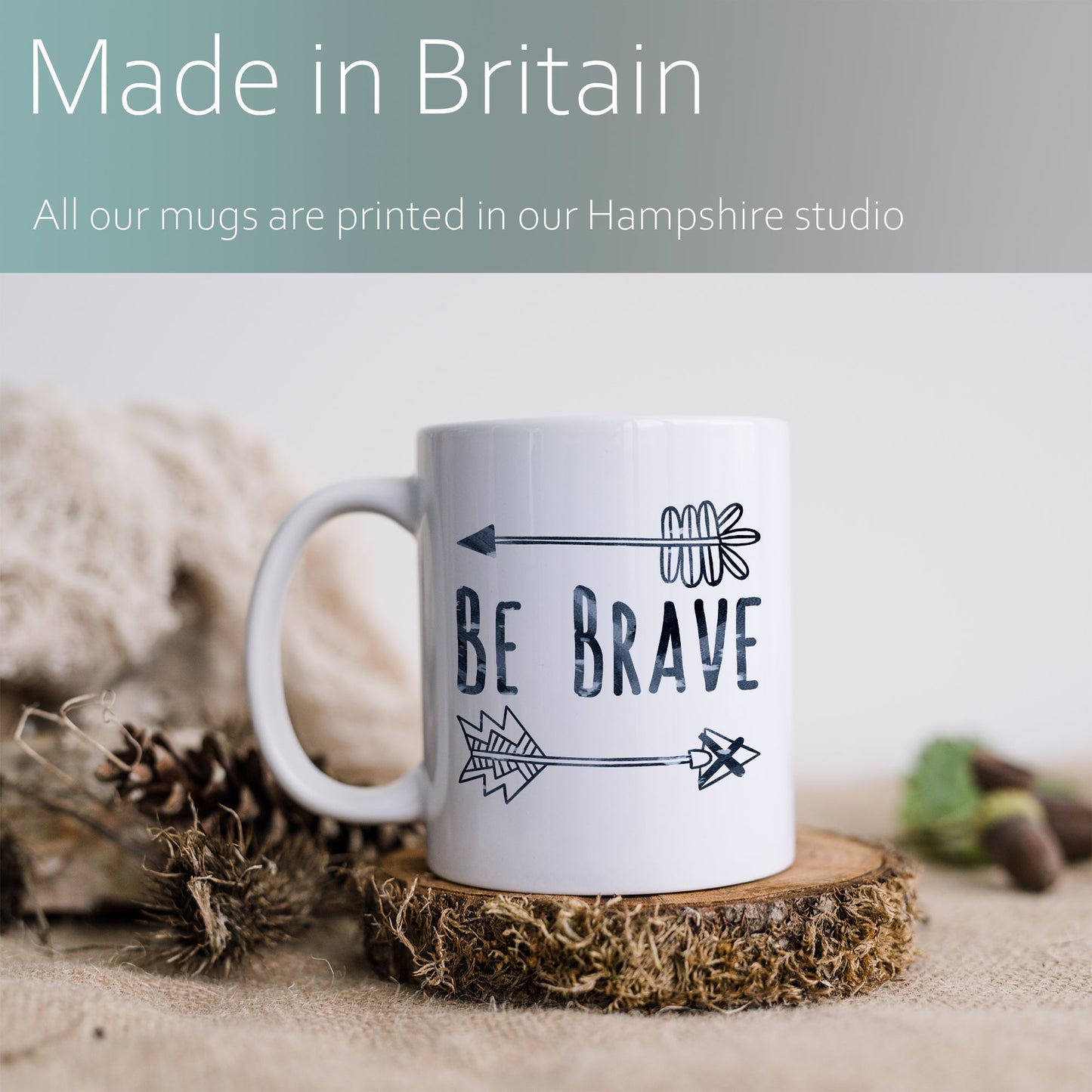 Be brave | Ceramic mug-Ceramic mug-Adnil Creations