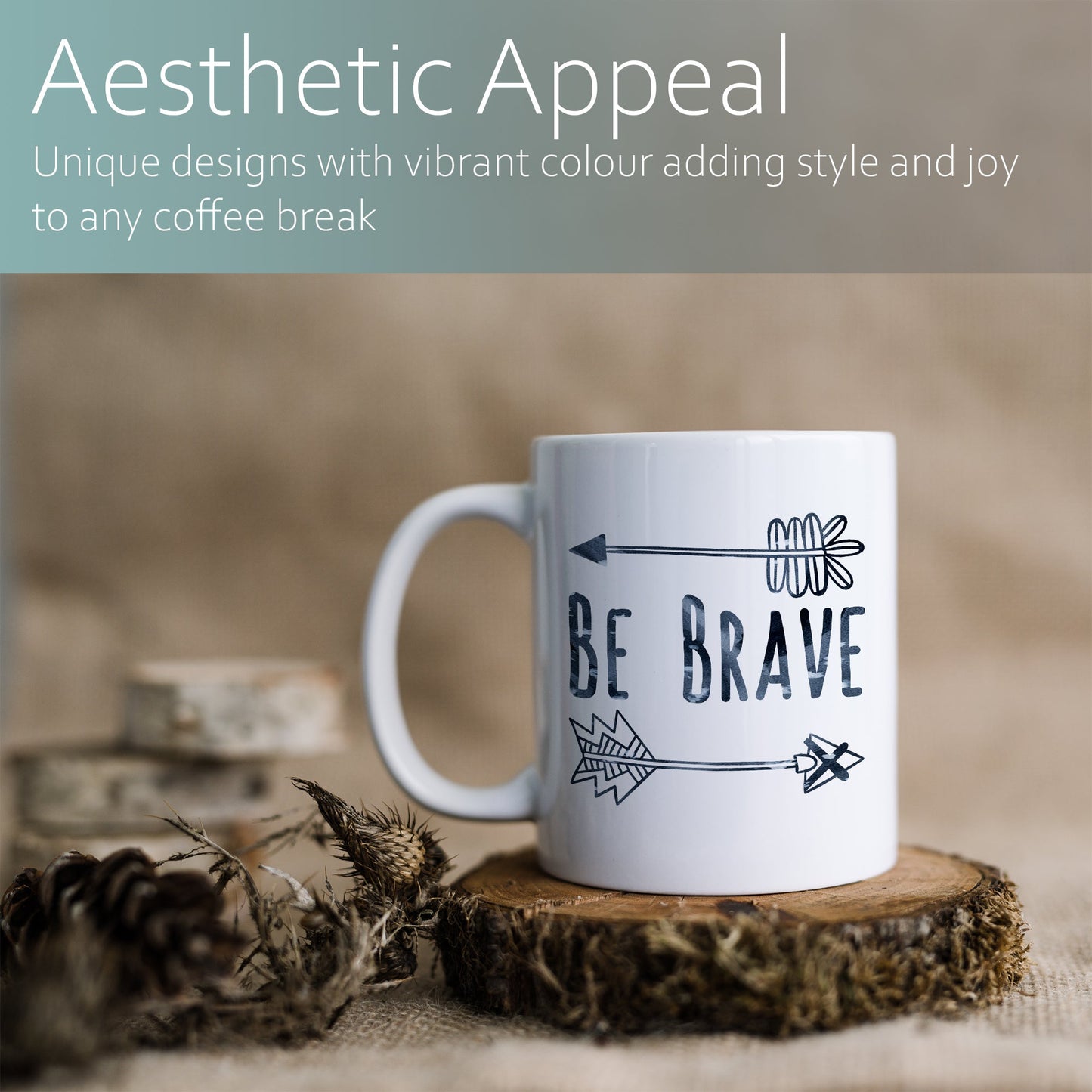 Be brave | Ceramic mug-Ceramic mug-Adnil Creations