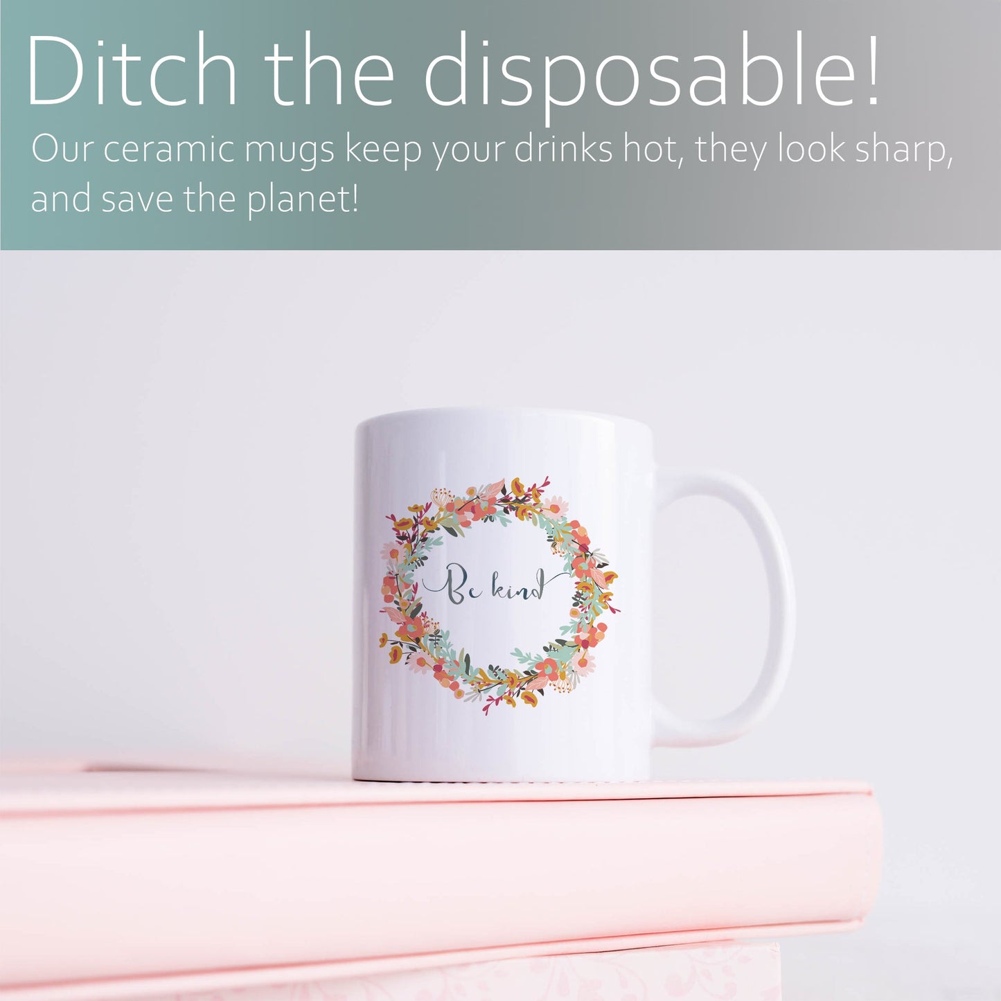 Be kind | Ceramic mug-Ceramic mug-Adnil Creations